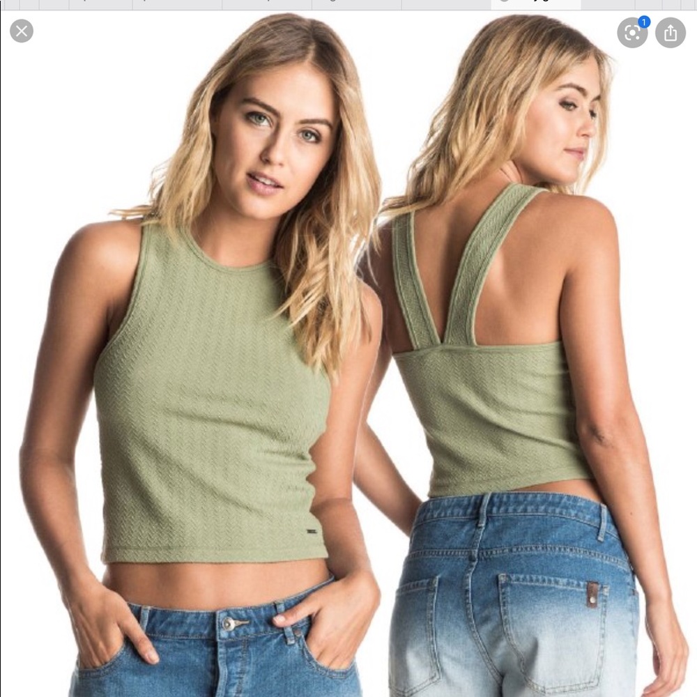 Roxy size medium green top